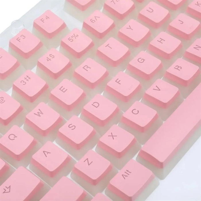 Kit de teclas Redragon Scarab A130 Pink Cristal 105 teclas de reemplazo