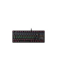 Teclado Mecánico Philips Spk8413 Rainbow Español Negro Switch Cyan