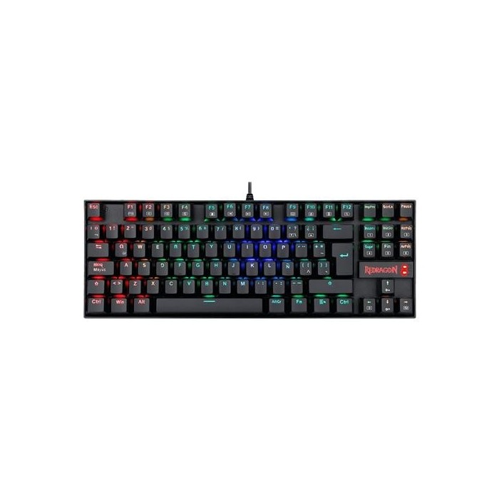 Teclado mecánico Redragon Kumara Negro RGB K552RGB - Switches Outemu Blue (29REDK55RG)