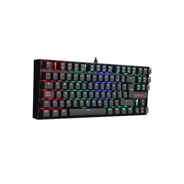 Teclado mecánico Redragon Kumara Negro RGB K552RGB - Switches Outemu Blue (29REDK55RG)
