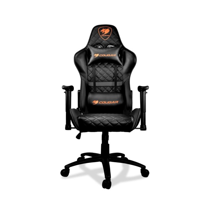 Silla Gamer Cougar Armor One Black + Alfombra Snake Gamer 120x120 cm