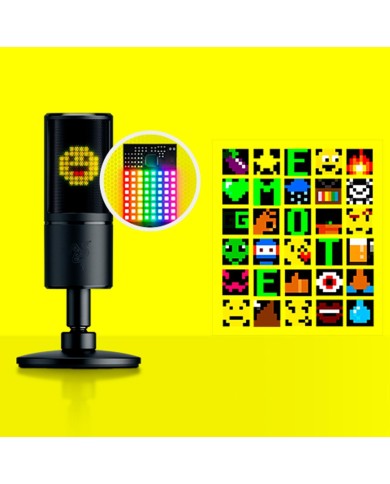 Micrófono para Streaming Razer Seiren Emote Pantalla LED 8 bits (RZ19-03060100-R3U1)