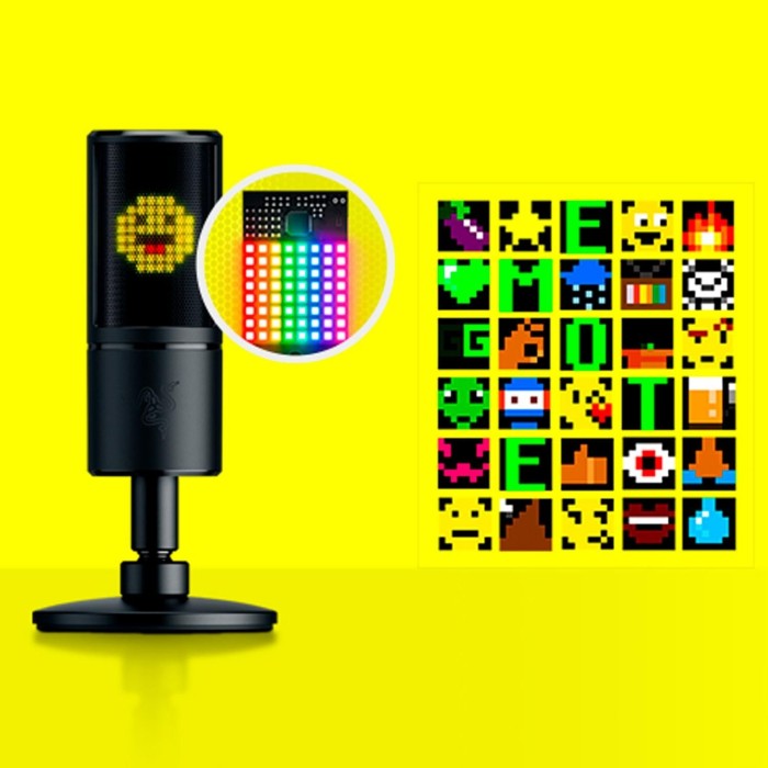 Micrófono para Streaming Razer Seiren Emote Pantalla LED 8 bits (RZ19-03060100-R3U1)