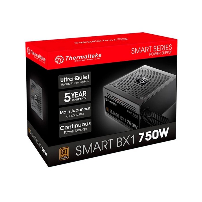 Fuente de Poder 750W Thermaltake Smart BX1 Certif