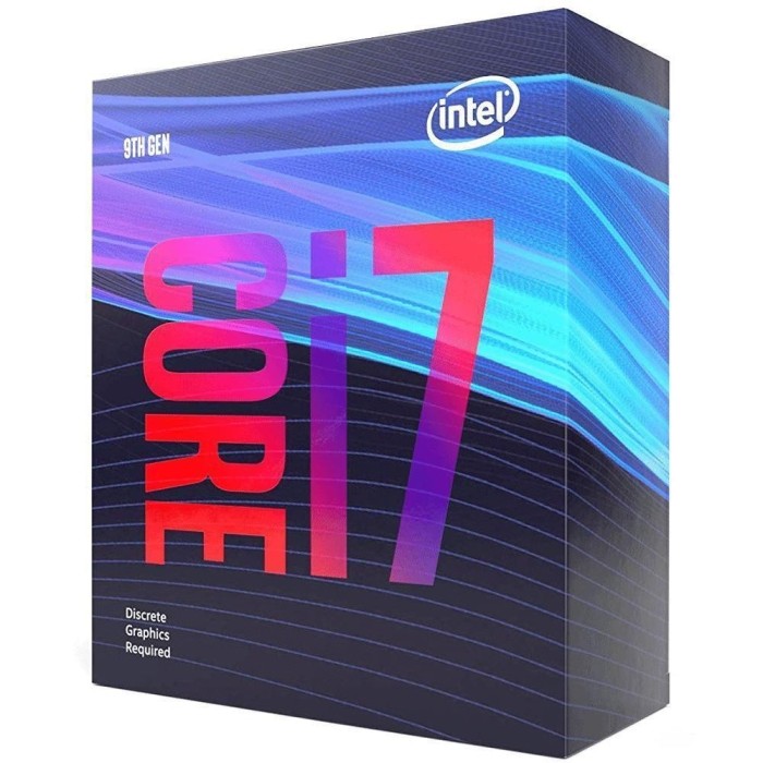 Procesador Intel® Core™ i7-9700F, 8-Core 3.0GHz (4.7GHz Turbo) LGA1151-v2 (9na Gen), Sin Graficos