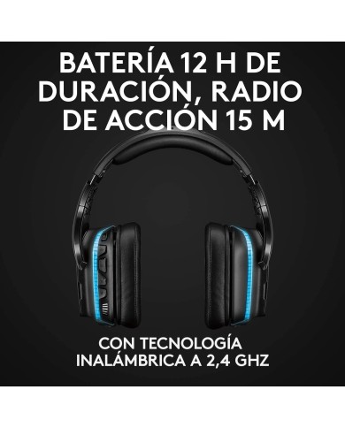 Audifonos Gamer Logitech G935 RGB Lightsync (Sonido 7.1, USB, Negro)