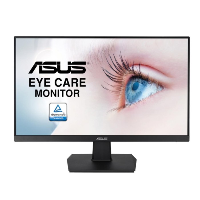 Monitor Eye Care ASUS VA247HE de 23.8“ (VA, Full HD, 75Hz, FreeSync, HDMI+DVI+VGA, Vesa)
