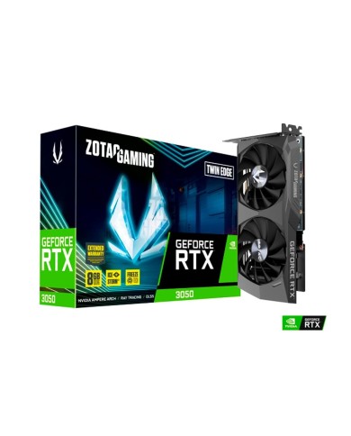Tarjeta de Video Zotac GeForce RTX 3050 Twin Edge, 8GB, GDDR6, 128Bits, PCI-e 4.0, HDMI