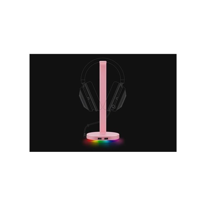 Soporte para audífonos Razer Chroma V2 RGB Quartz (RC21-01510200-R3M1)