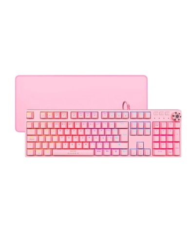Kit Snake Gamer Najash Pinkker Teclado NJ392 + Mousepad NJ390