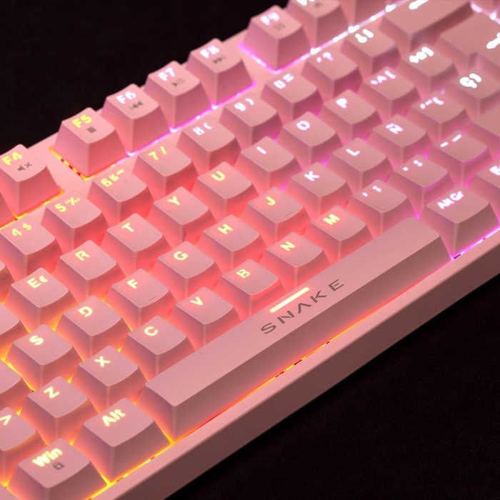Kit Snake Gamer Najash Pinkker Teclado NJ392 + Mousepad NJ390