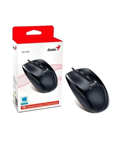Mouse Óptico Genius DX-150X 1000 DPI Ergonómico (31010231100)