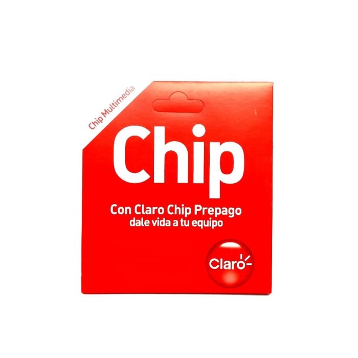 Chip Prepago Claro Sim Card Carga Inicial