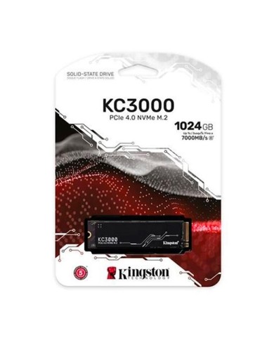 Unidad de estado sólido Kingston KC3000 de 1TB (M.2 NVMe, PCIe 4.0, Hasta 7.000 MB/s)