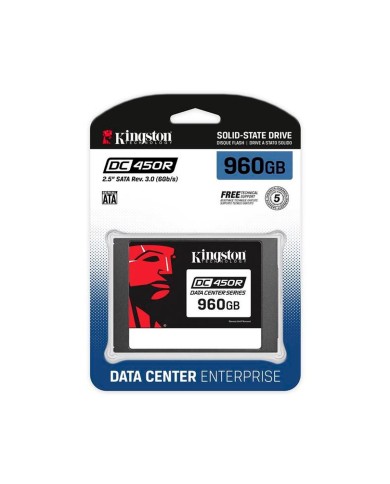 Disco estado sólido Kingston DC450R de 960GB (SSD, SATA, Cifrado, Alto rendimiento)