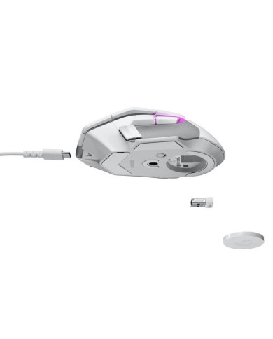 Mouse gamer inalámbrico Logitech G G502 X PLUS LIGHTSPEED 25.600 DPI Blanco