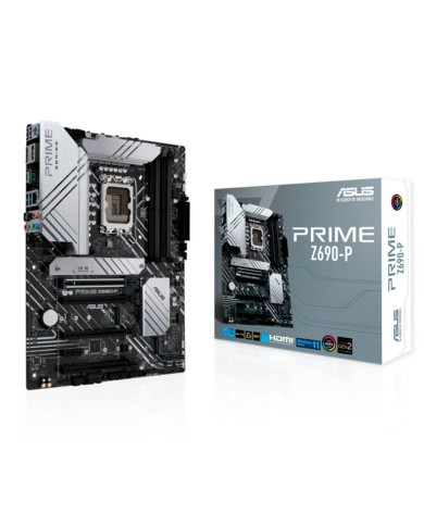 Placa Madre ASUS PRIME Z690-P (LGA1700, DDR5 4800/6000MHz, M.2 x3, RGB, ATX)