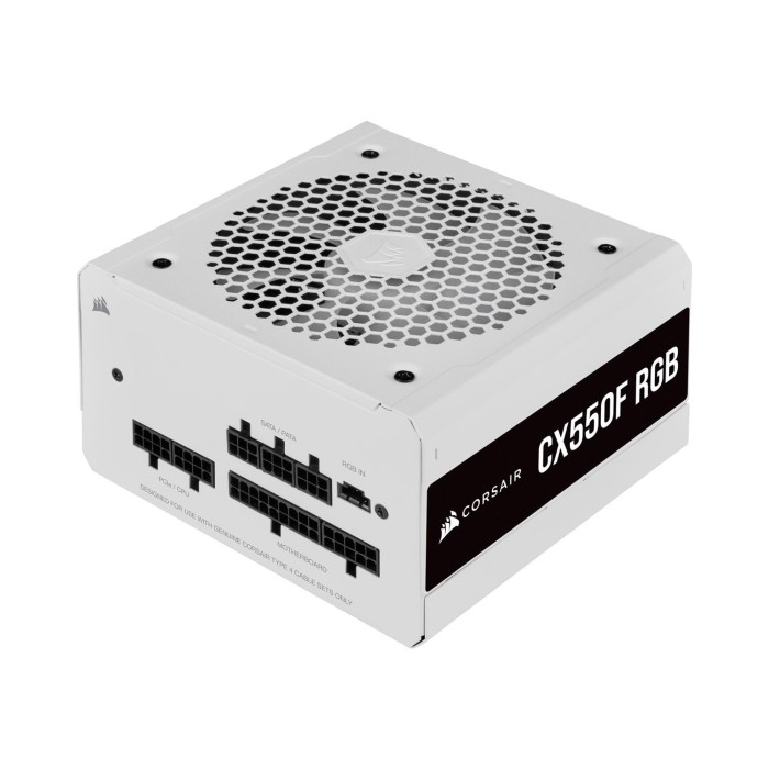Fuente de Poder Corsair CX550F RGB Full Modular 80Plus Bronze
