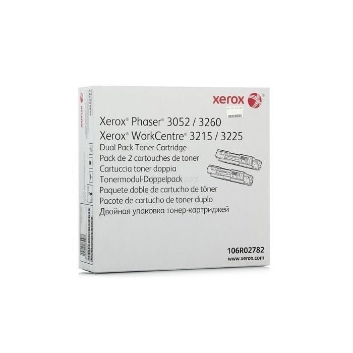 Cartucho de Tóner Xerox Negro 106R02782 para Phaser 3260 WC 3225
