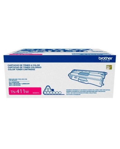 Cartucho de tóner Brother TN TN411M Magenta