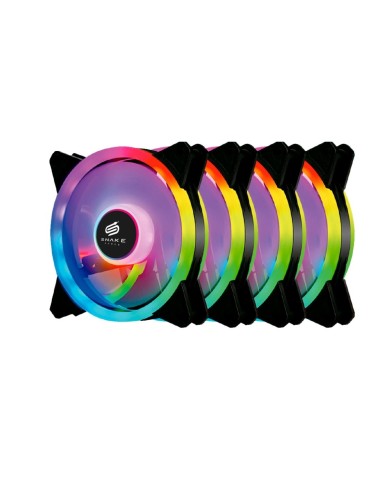 Pack De 4 Ventiladores RGB Snake Gamer Vipera One SN1200 6 pines con controlador