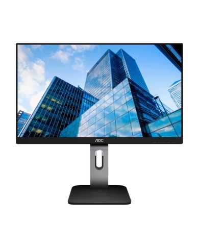 Monitor Ultrafino AOC Serie P1 de 23.8“ (IPS, Full HD, DPort+HDMI+VGA+USB, Pivot)