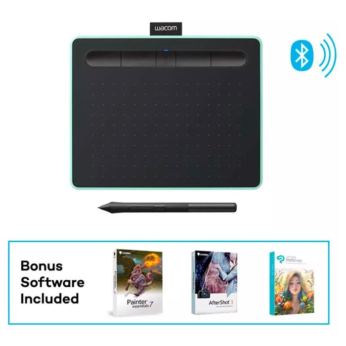 Tableta Wacom Intuos Pen Bluetooth S, Pistacho (CTL4100WLE0)