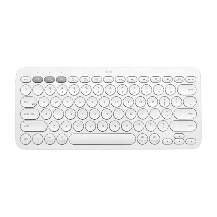Teclado inalámbrico Bluetooth Logitech K380 Blanco
