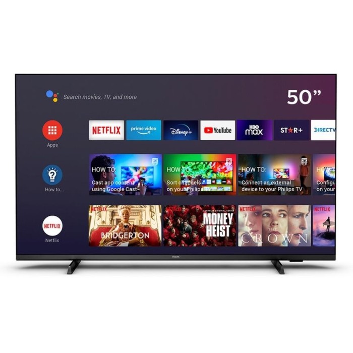 Smart TV Philips 50PUD7406, LED 50" UHD, Sistema Operativo Android TV 10