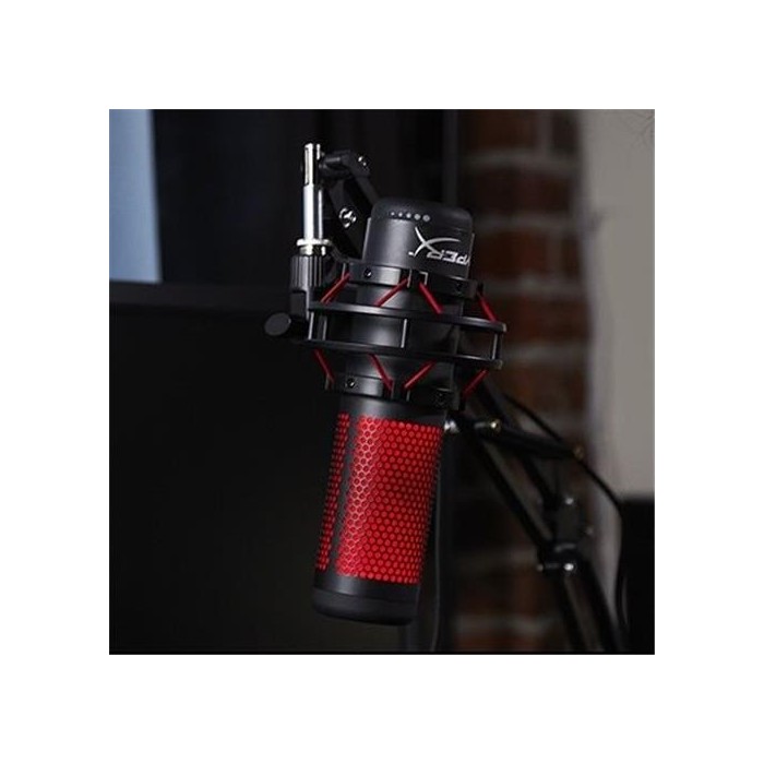 Micrófono Gamer Streaming HyperX QuadCast (HX-MICQC-BK)