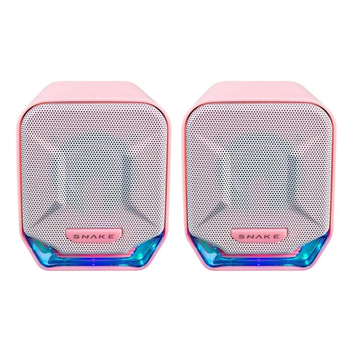 Parlante Snake Gamer Najash Pinkker NJ320 RGB Control De Volumen USB AUX