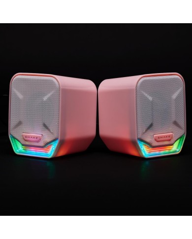 Parlante Snake Gamer Najash Pinkker NJ320 RGB Control De Volumen USB AUX