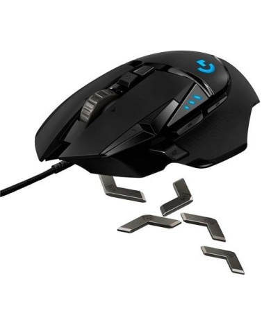 Mouse gamer Logitech G502 Hero - 25.600 DPI, 11 botones (910-005550)