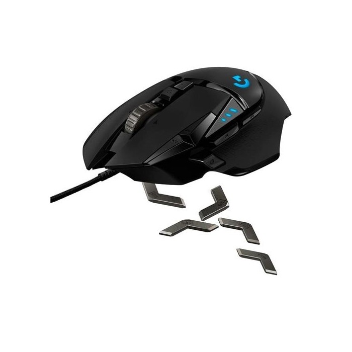 Mouse gamer Logitech G502 Hero - 25.600 DPI, 11 botones (910-005550)