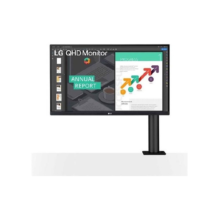 Monitor LG 27QN880-B / 27“ / IPS / QHD / 16:9 / FreeSync / con soporte Ergo (27QN880-B.AWH)