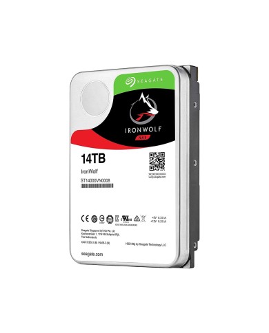 DISCO DURO SEAGATE 14TB 3.5"7200RPM Ironwolf 256MB Uso NAS (ST14000VN0008)