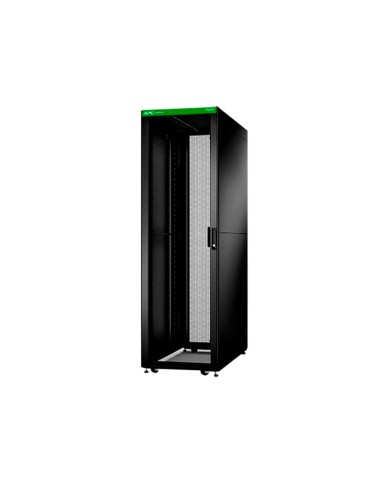 Rack Apc Easy 600mm/42U/1100mm with Roof Side panel castors feet and 4 Brackets No Bottom black (ER6212)