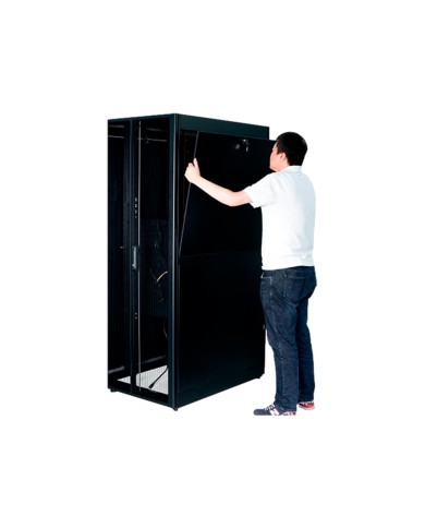 Rack Apc Easy 600mm/42U/1100mm with Roof Side panel castors feet and 4 Brackets No Bottom black (ER6212)
