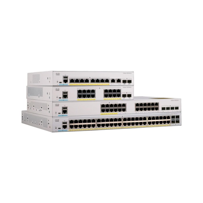 Switch Cisco Catalyst 1000 24port GE Full POE 4x1G SFP (C1000-24FP-4G-L)