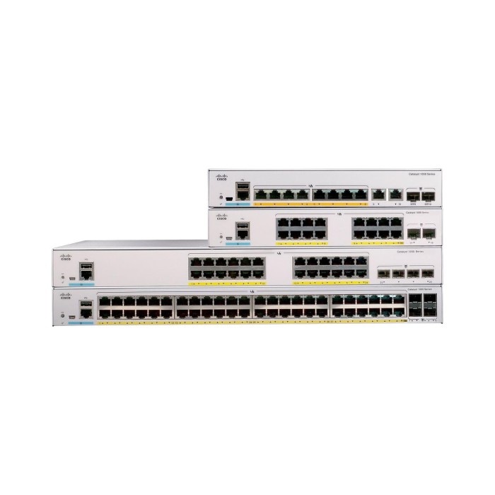 Switch Cisco Catalyst 1000 24port GE Full POE 4x1G SFP (C1000-24FP-4G-L)