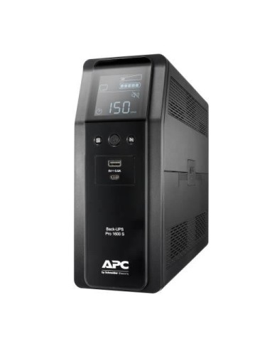 UPS APC Back-UPS Pro BR1600VA ( 8 salida, AVR, interfaz LCD, onda sinusoidal)