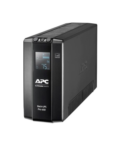 UPS APC Back Pro BR Interactiva (650VA/390W, 230V, 6 Salidas C13)