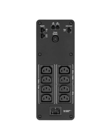 UPS APC SAI Back UPS Pro BR 1200 VA (Onda sinusoidal, 8 salidas, AVR, LCD)