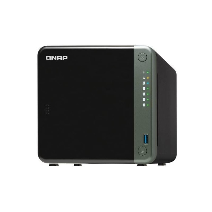 Servidor NAS QNAP TS-453D-4G-US RAM 4 GB, conectividad 2.5GbE, gabinete de 4 bahías, SATA 6Gb/s