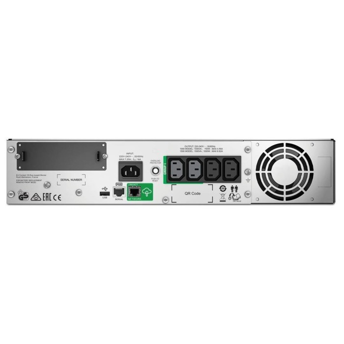 UPS APC con Puerto SmartConnect 1.000VA, Rack 2U, LCD, 230V