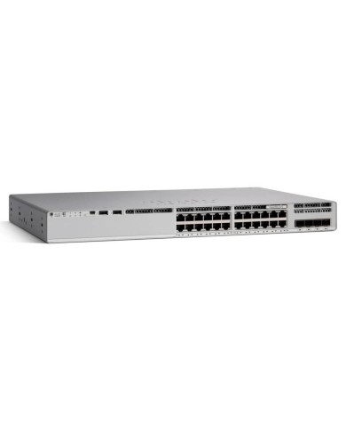 Switch Catalyst 9200L 24 puertos Gigabit PoE+ 4x1G uplink