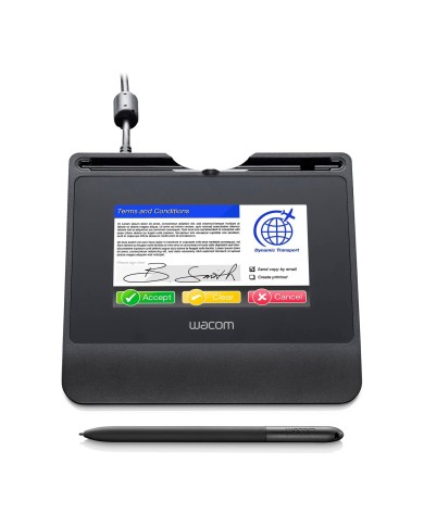 Tableta Wacom Signature Large 5.0 Pulgadas Color Lcd Display Usb Cable Connection Improved Thin-Client (STU540)