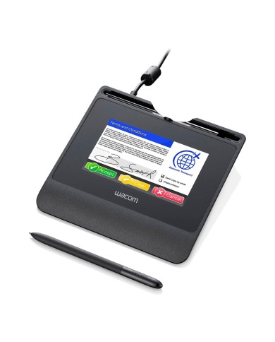 Tableta Wacom Signature Large 5.0 Pulgadas Color Lcd Display Usb Cable Connection Improved Thin-Client (STU540)