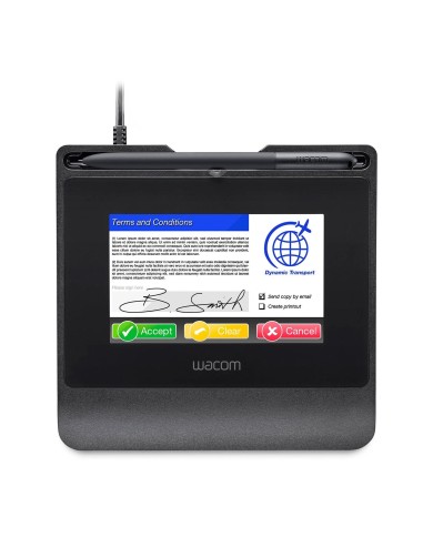 Tableta Wacom Signature Large 5.0 Pulgadas Color Lcd Display Usb Cable Connection Improved Thin-Client (STU540)