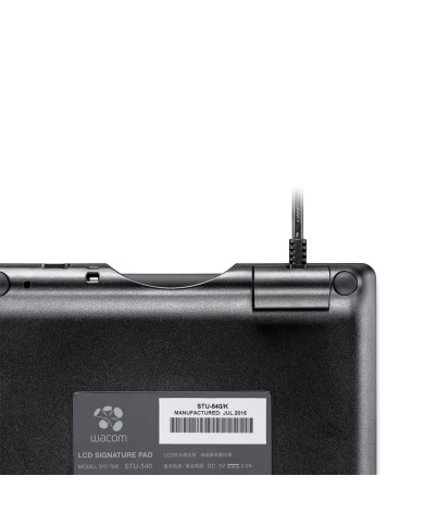Tableta Wacom Signature Large 5.0 Pulgadas Color Lcd Display Usb Cable Connection Improved Thin-Client (STU540)